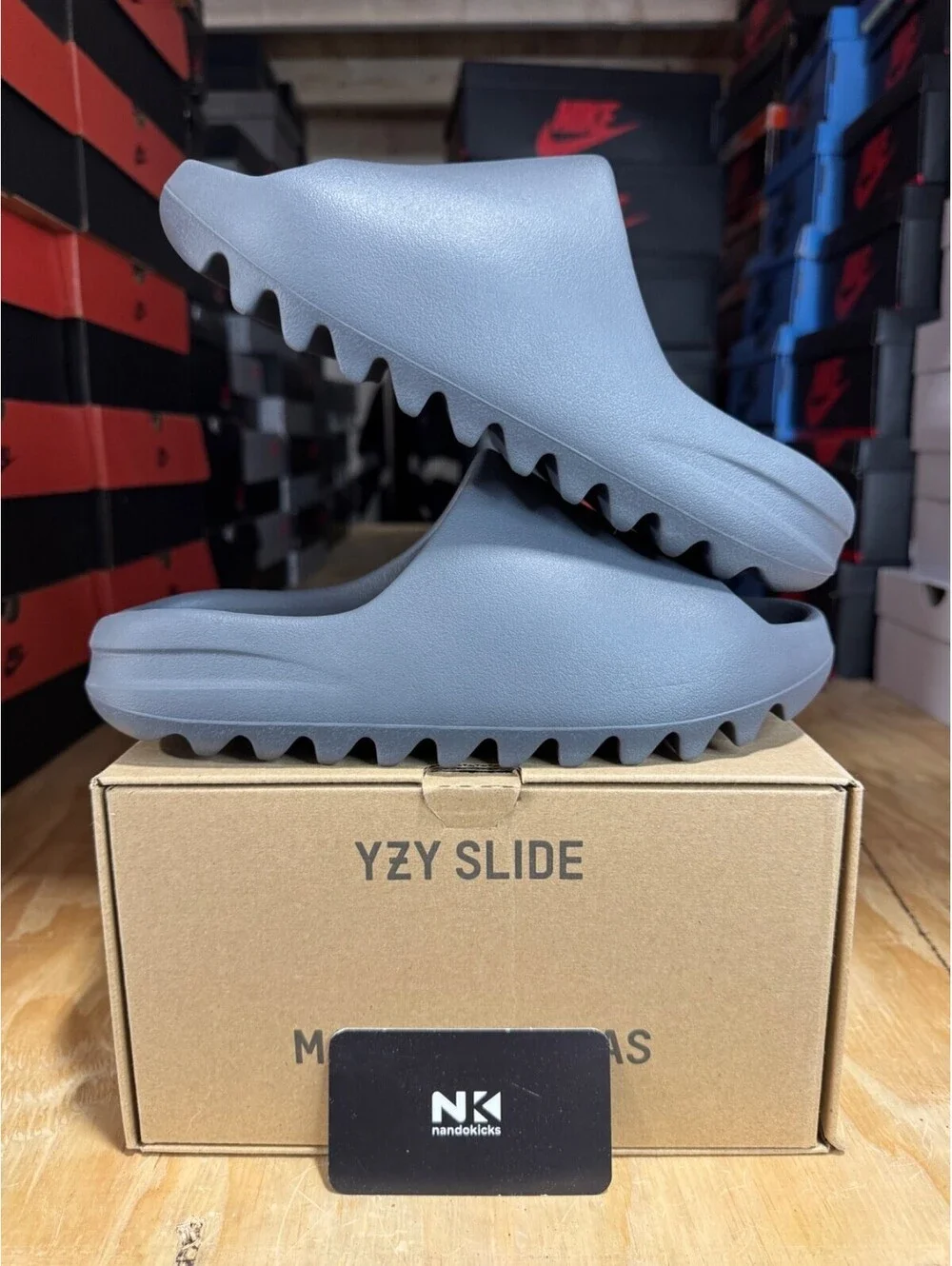 Adidas Yeezy Slides 'Slate Grey' ID2350 BRAND NEW MENS SIZE 6